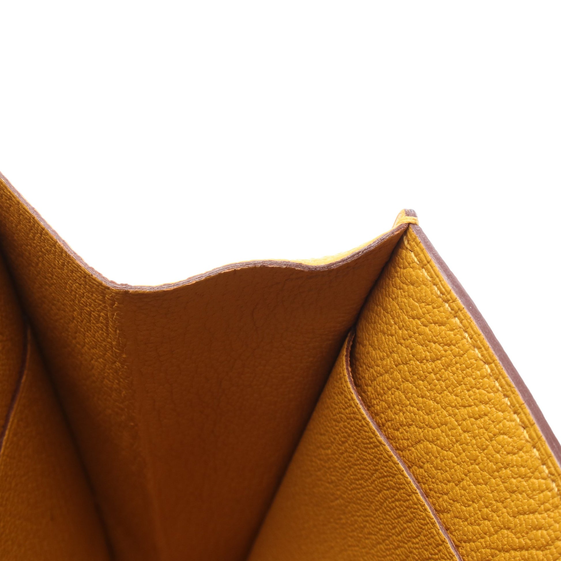 クリック16 サン ショルダーバッグ シェーブル イエロー シルバー金具 C刻印 エルメス バッグ HERMES