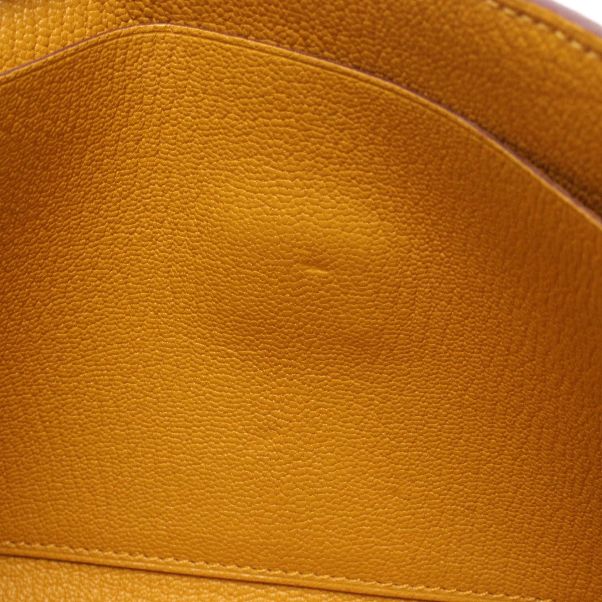 クリック16 サン ショルダーバッグ シェーブル イエロー シルバー金具 C刻印 エルメス バッグ HERMES