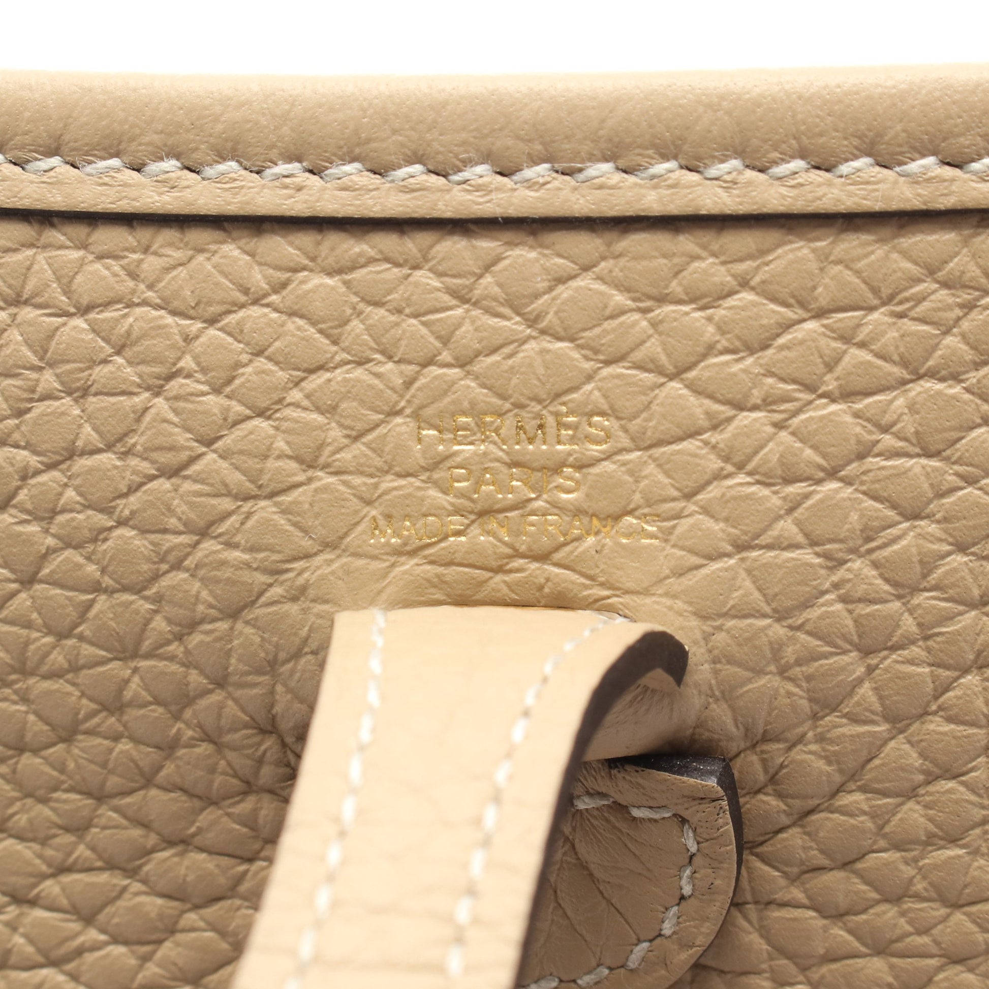 エヴリンTPM アマゾン トレンチ ショルダーバッグ トリヨンクレマンス ベージュ ゴールド金具 K刻印 エルメス バッグ HERMES