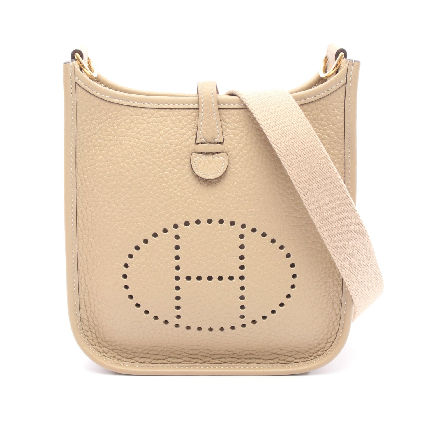 エヴリンTPM アマゾン トレンチ ショルダーバッグ トリヨンクレマンス ベージュ ゴールド金具 K刻印 エルメス バッグ HERMES