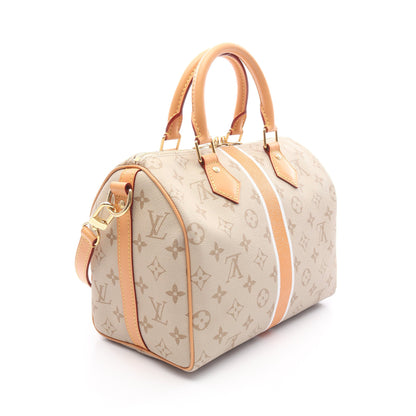 スピーディ バンドリエール25 モノパナム ハンドバッグ PVC レザー ベージュ 2WAY ルイヴィトン バッグ LOUIS VUITTON
