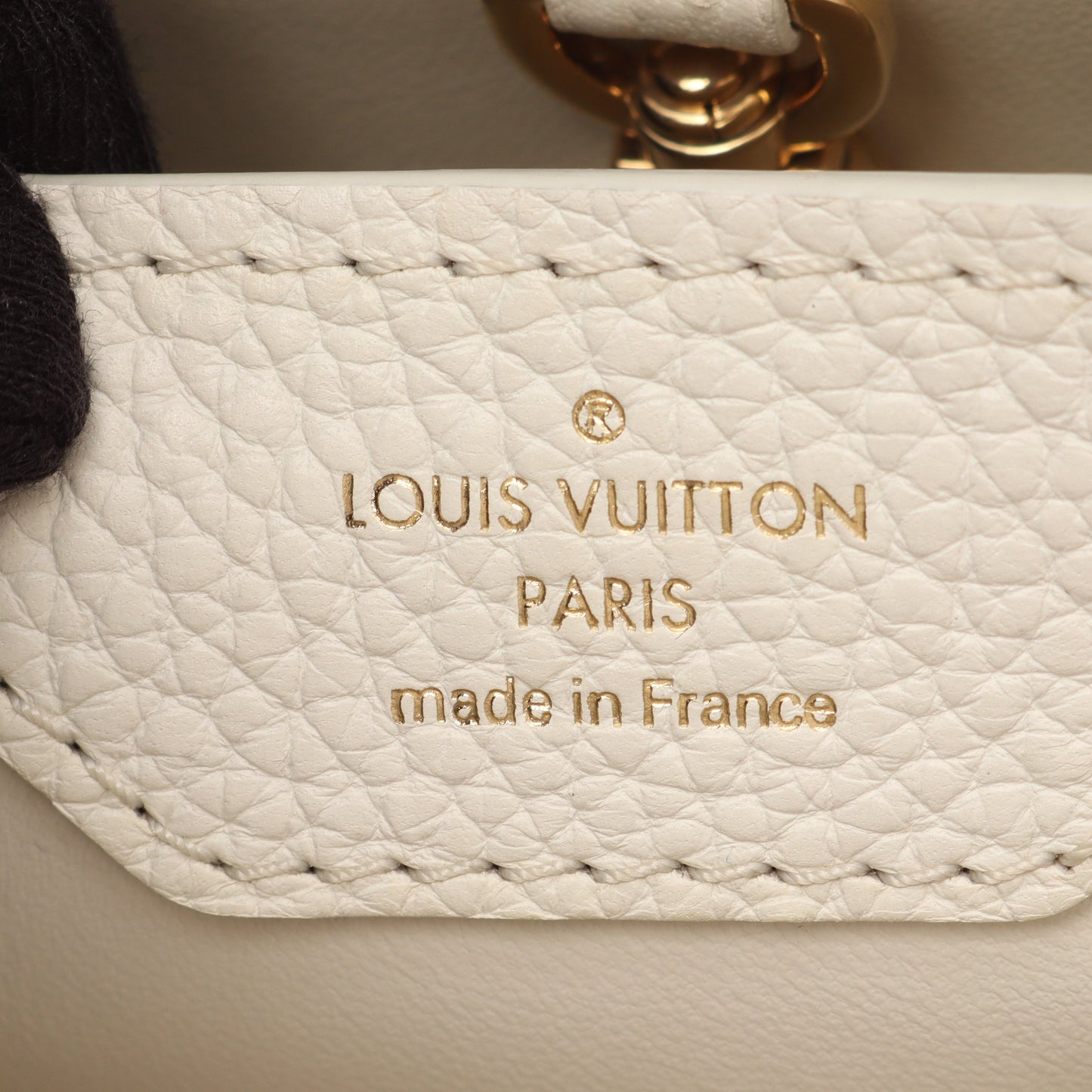 カプシーヌBB ハンドバッグ トリヨンレザー オフホワイト ルイヴィトン バッグ LOUIS VUITTON