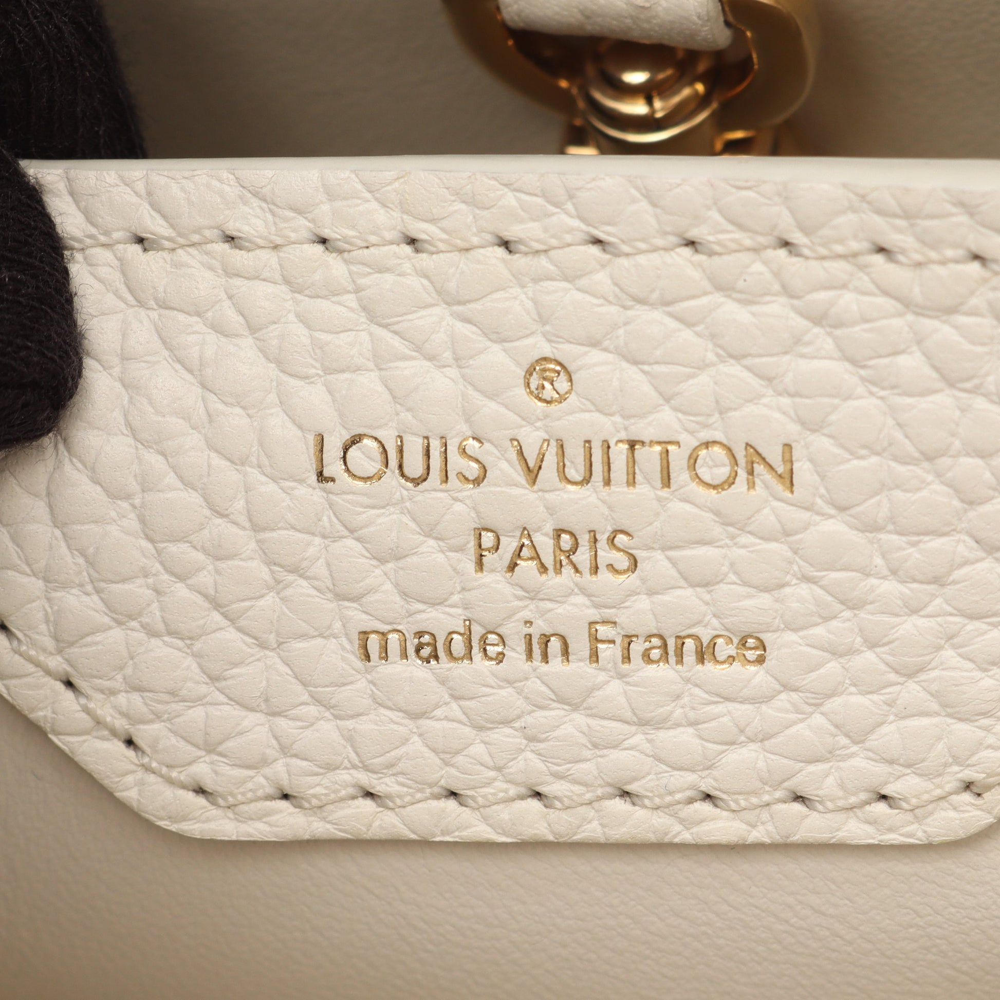 カプシーヌBB ハンドバッグ トリヨンレザー オフホワイト ルイヴィトン バッグ LOUIS VUITTON