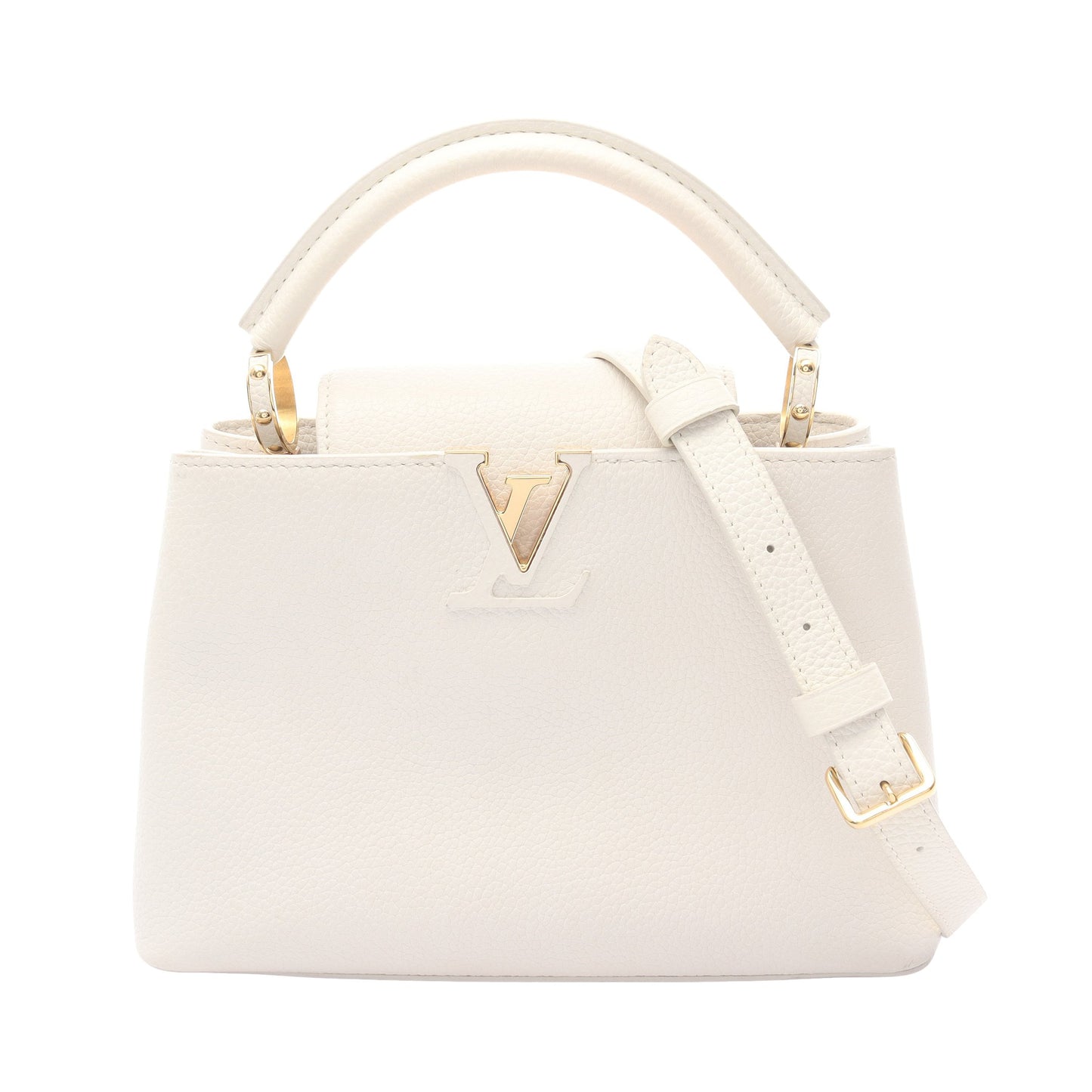カプシーヌBB ハンドバッグ トリヨンレザー オフホワイト ルイヴィトン バッグ LOUIS VUITTON