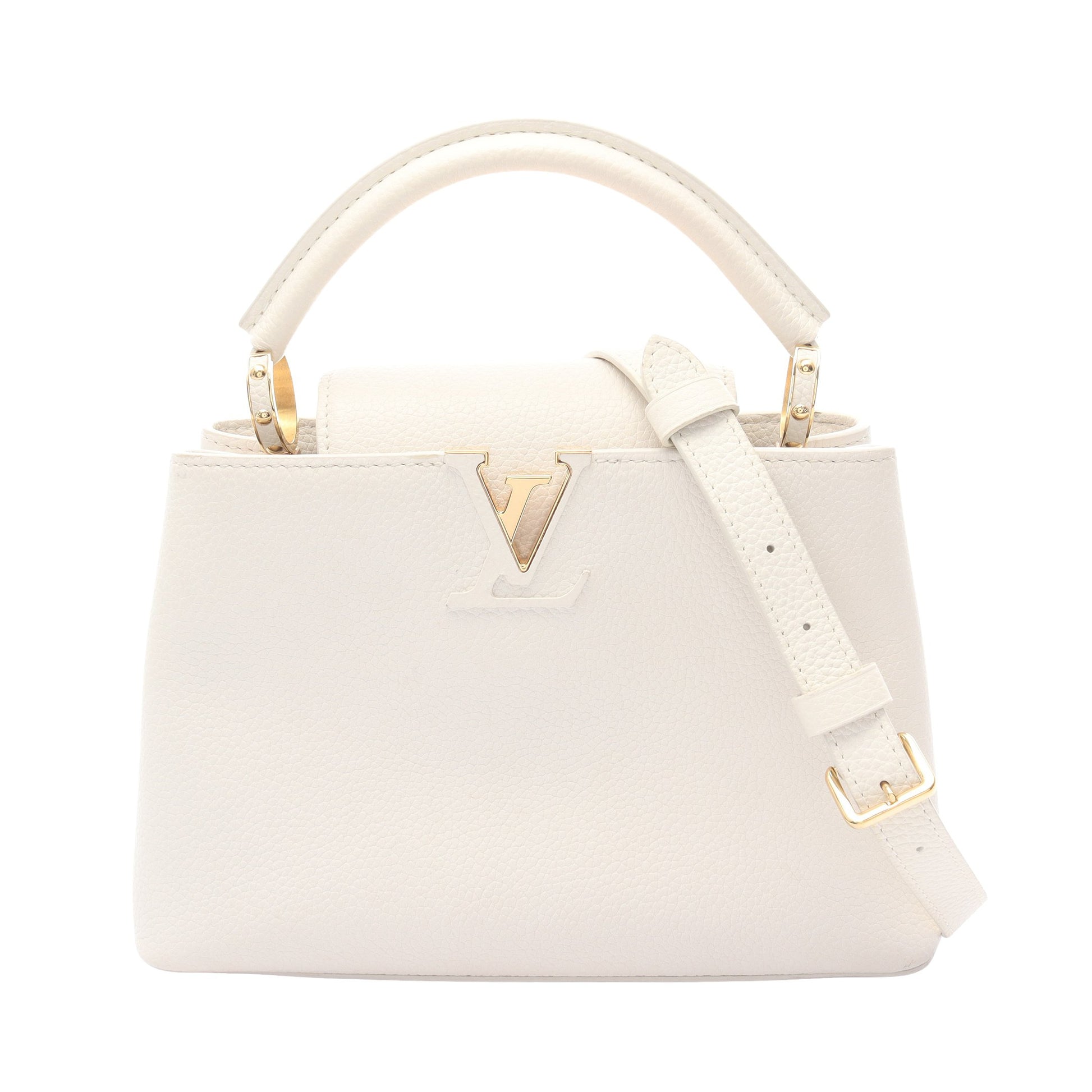 カプシーヌBB ハンドバッグ トリヨンレザー オフホワイト ルイヴィトン バッグ LOUIS VUITTON