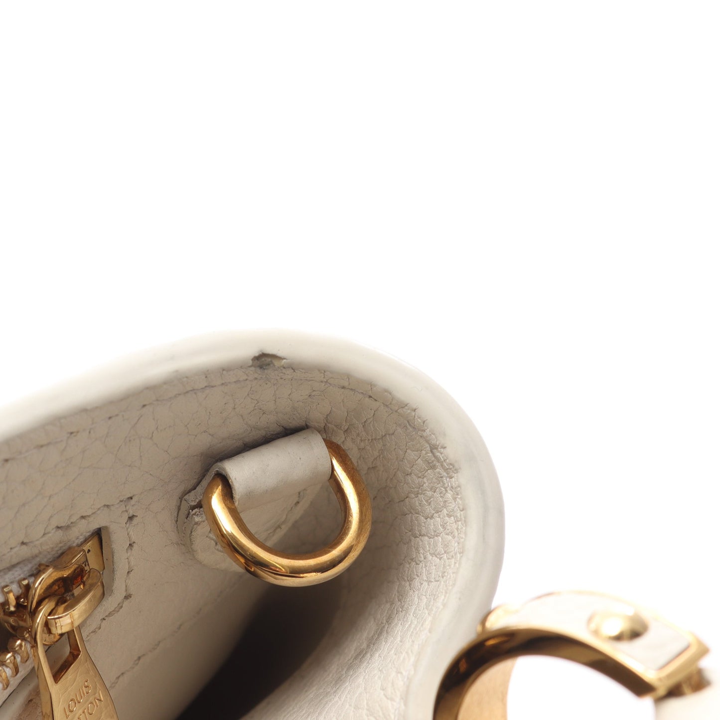 カプシーヌBB ハンドバッグ トリヨンレザー オフホワイト ルイヴィトン バッグ LOUIS VUITTON