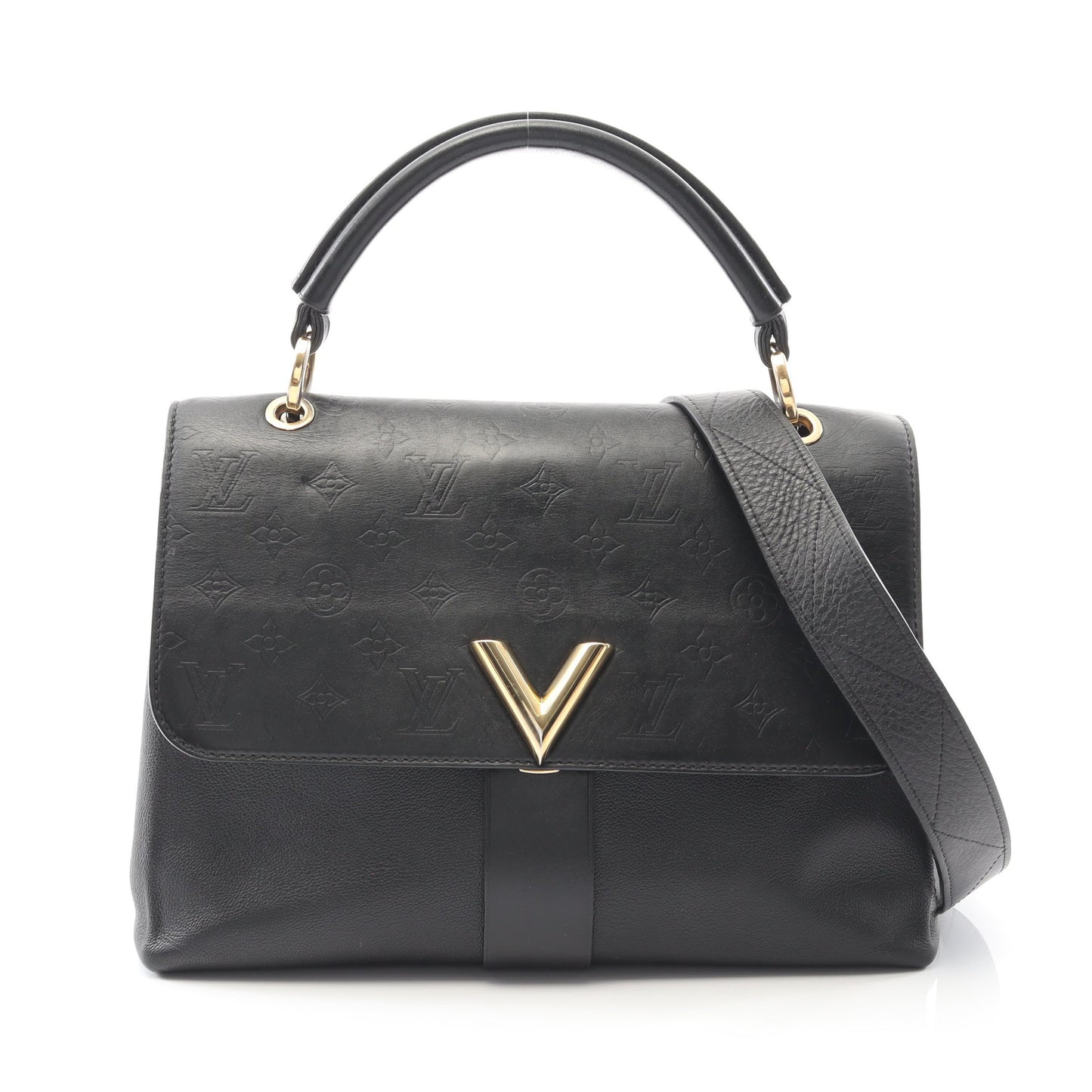 ヴェリー モノグラム ノワール ハンドバッグ レザー ブラック 2WAY ルイヴィトン バッグ LOUIS VUITTON