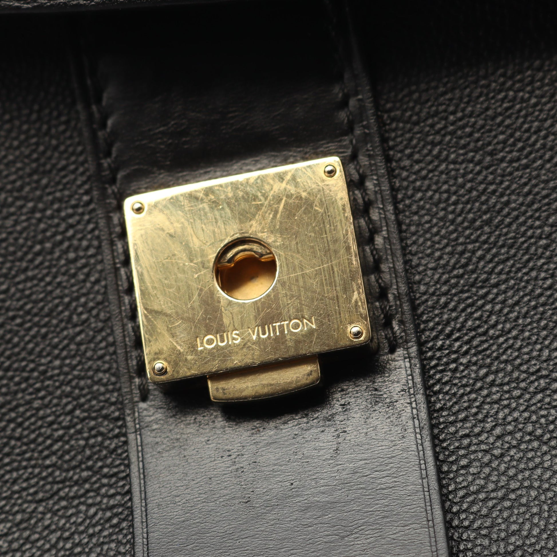 ヴェリー モノグラム ノワール ハンドバッグ レザー ブラック 2WAY ルイヴィトン バッグ LOUIS VUITTON