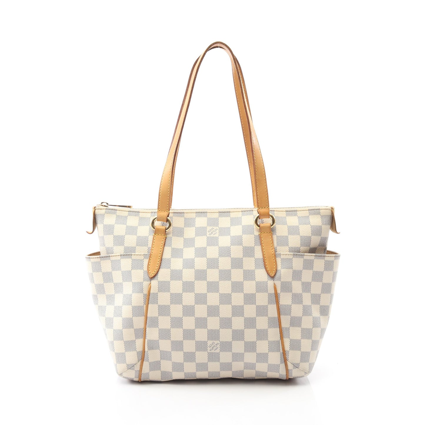 トータリーPM ダミエアズール ショルダーバッグ トートバッグ PVC レザー ホワイト ルイヴィトン バッグ LOUIS VUITTON