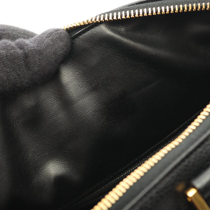 デカココマーク ハンドバッグ ミニボストンバッグ キャビアスキン ブラック ゴールド金具 2WAY シャネル バッグ CHANEL
