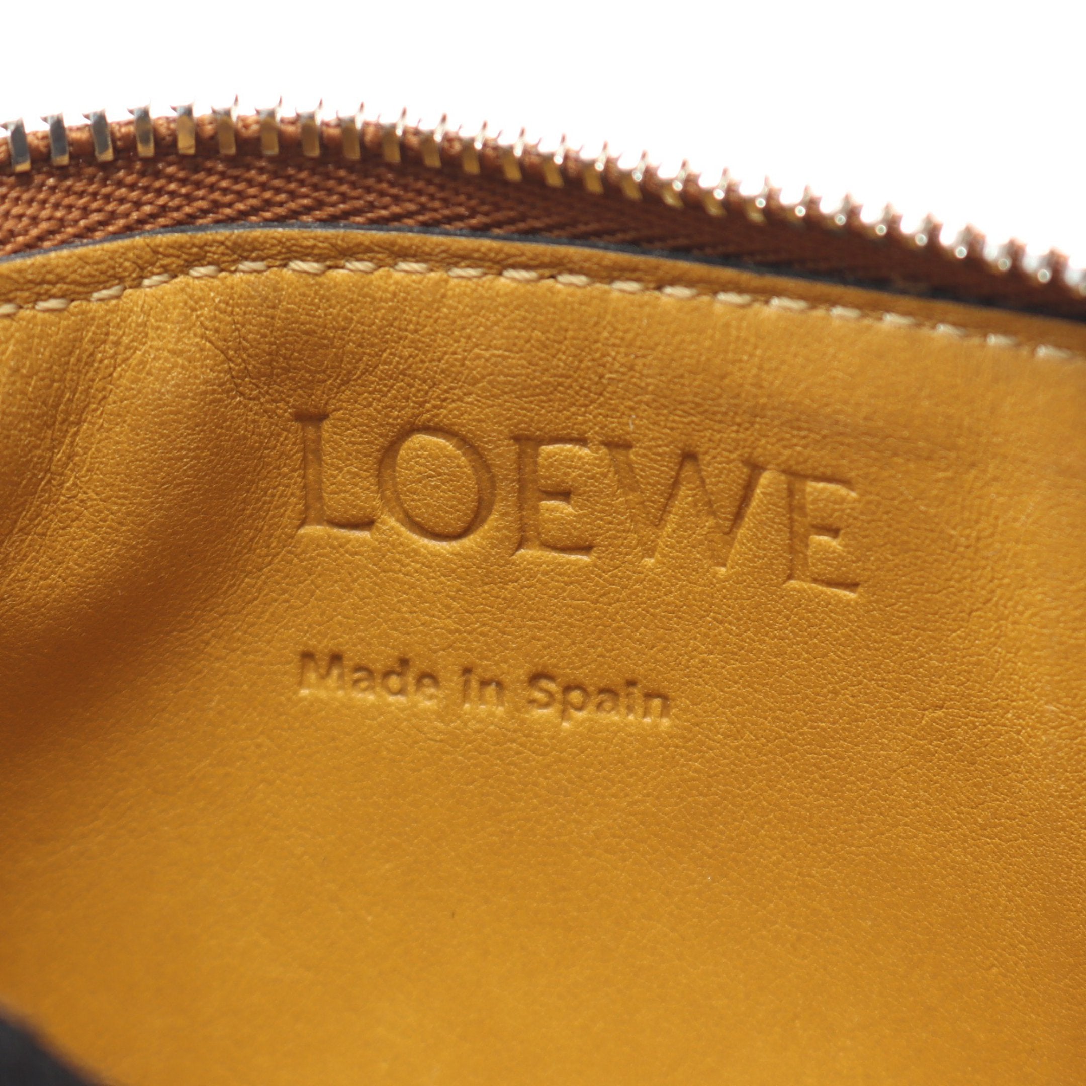 アナグラム フラグメントケース コインケース レザー ブラウン ロエベ