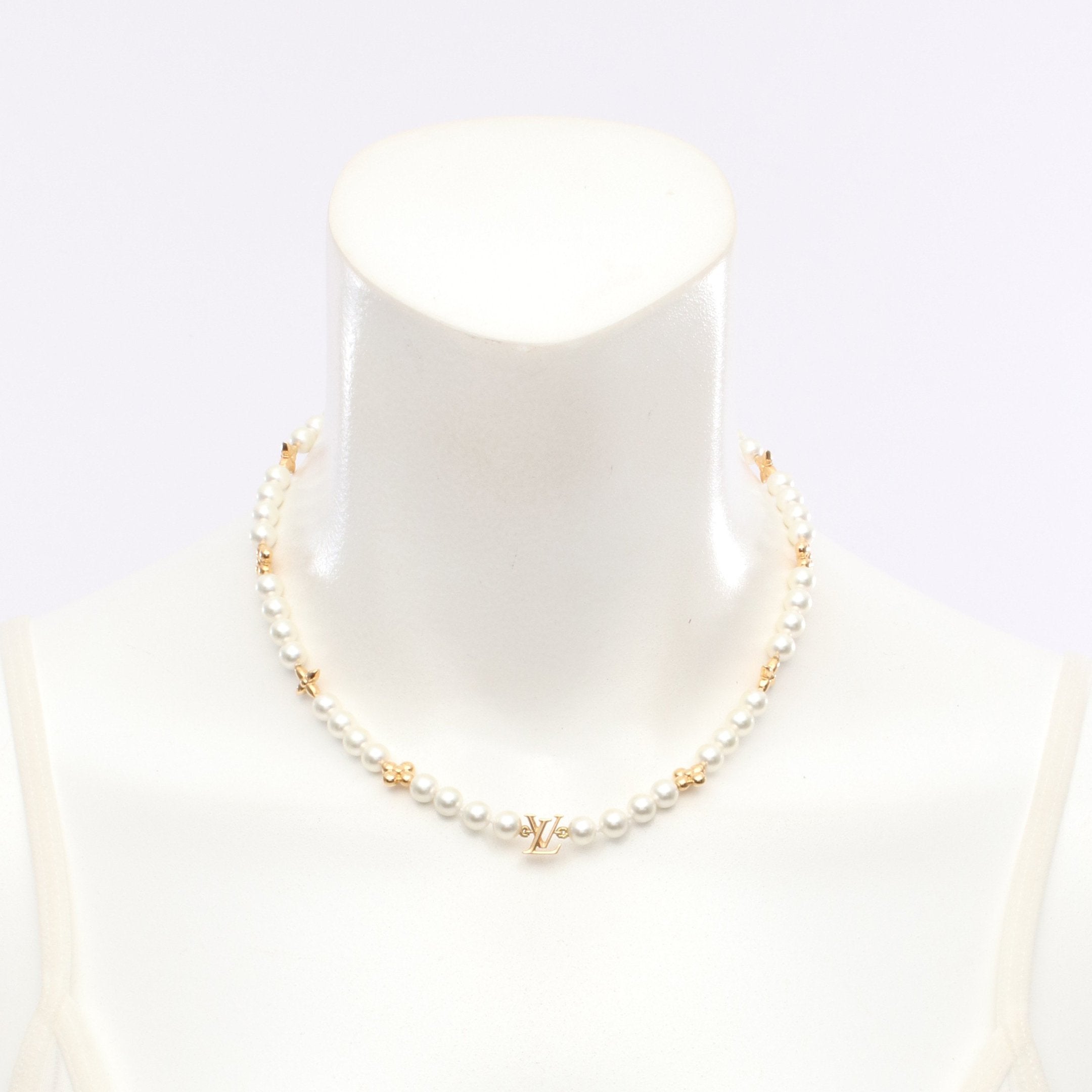 ネックレス マイ LV パール ネックレス GP フェイクパール ゴールド