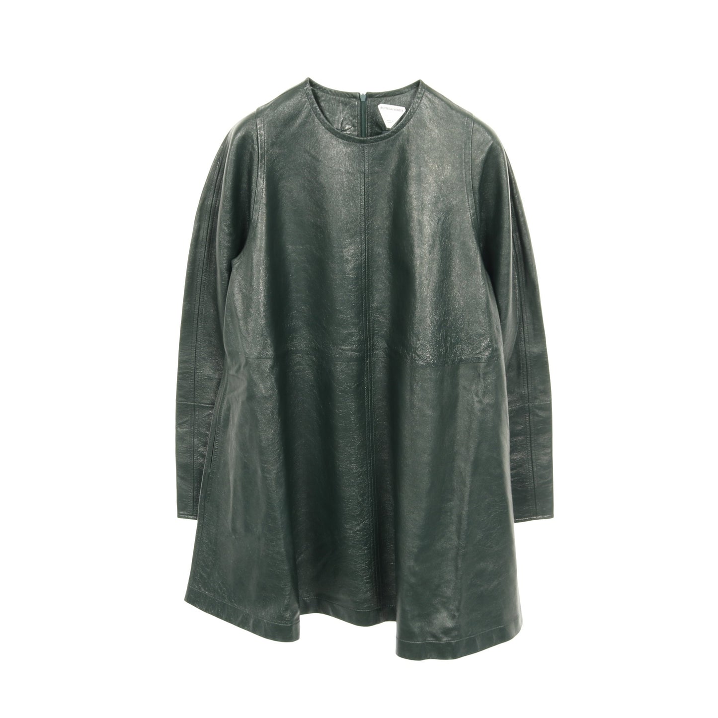 ワンピース レザー コットン グリーン ボッテガヴェネタ ワンピース BOTTEGA VENETA