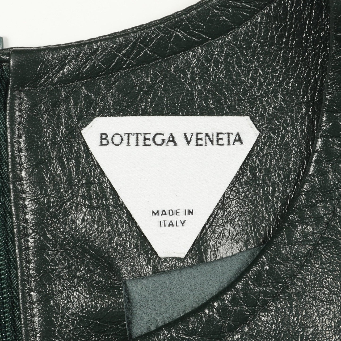 ワンピース レザー コットン グリーン ボッテガヴェネタ ワンピース BOTTEGA VENETA