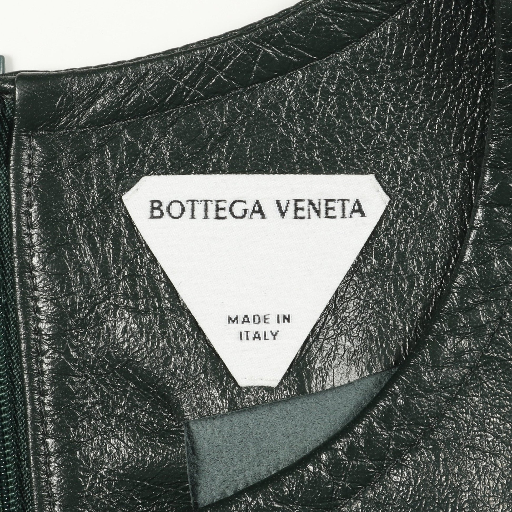 ワンピース レザー コットン グリーン ボッテガヴェネタ ワンピース BOTTEGA VENETA