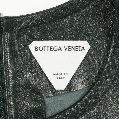 ワンピース レザー コットン グリーン ボッテガヴェネタ ワンピース BOTTEGA VENETA
