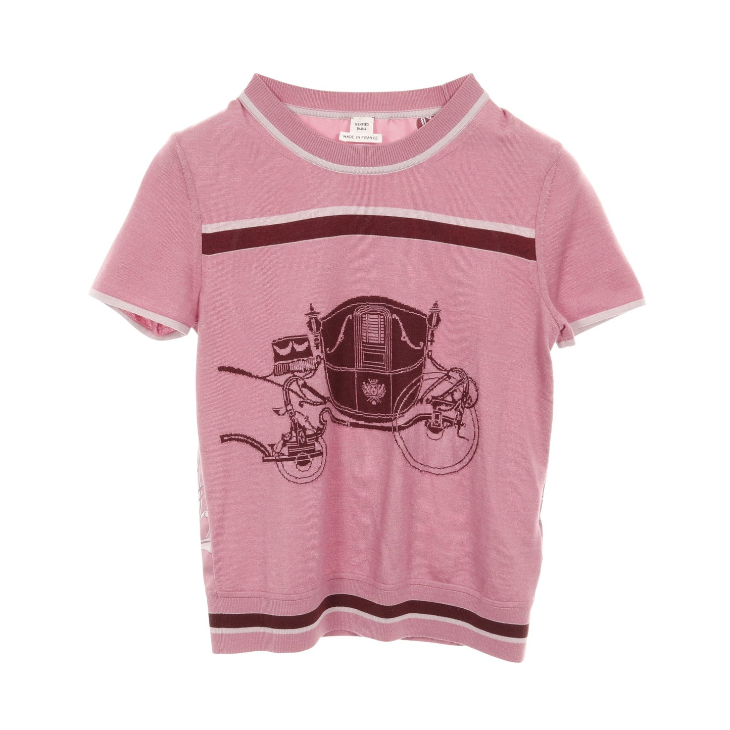 ツイルレーヌ ex-libris Tシャツ カシミヤ シルク ピンクパープル エルメス トップス HERMES