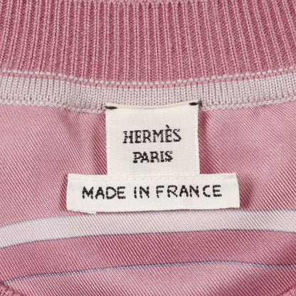 ツイルレーヌ ex-libris Tシャツ カシミヤ シルク ピンクパープル エルメス トップス HERMES