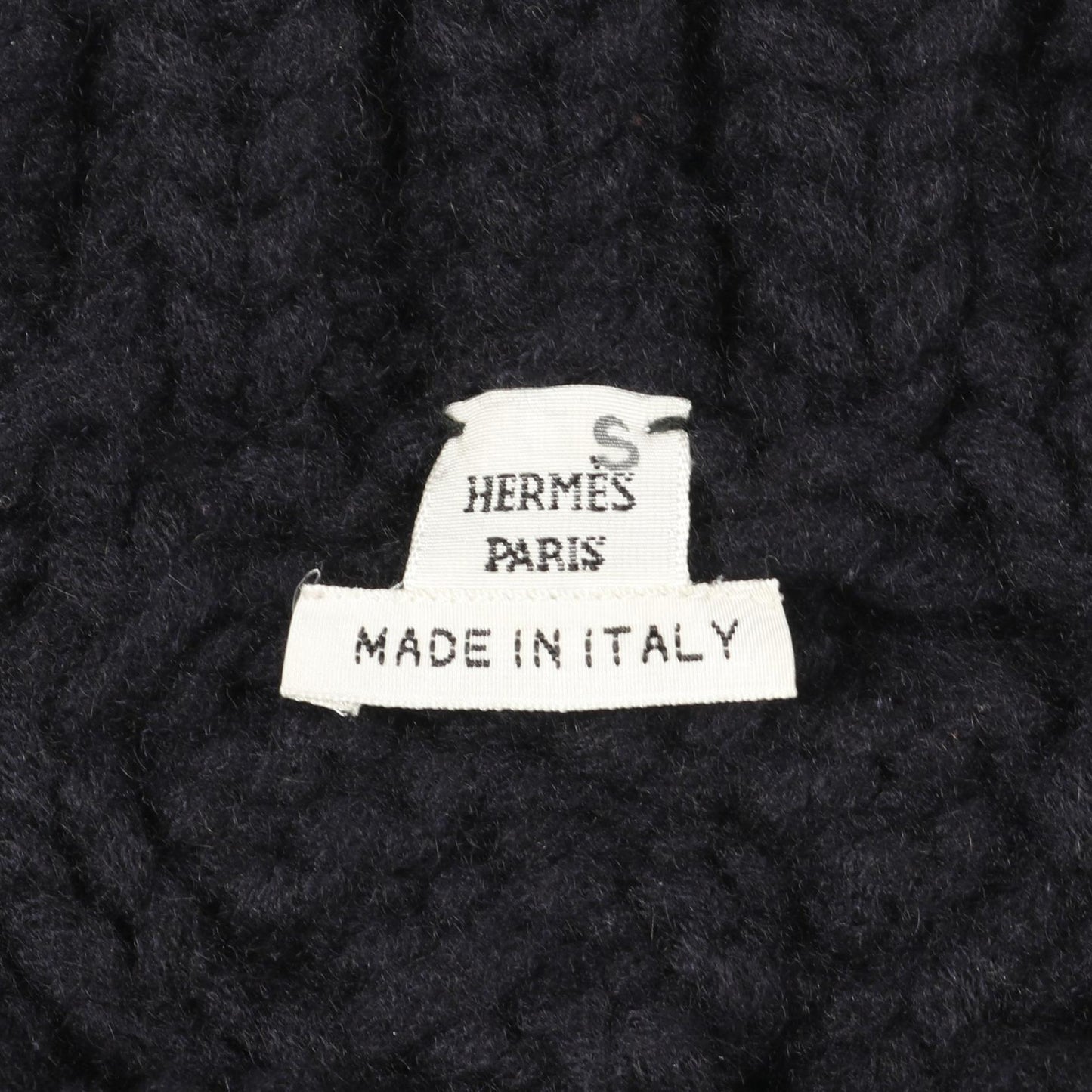 ジップアップ ニット ジャケット カシミヤ ネイビー エルメス アウター HERMES