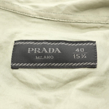 シャツ コットン ライトグリーン プラダ トップス PRADA