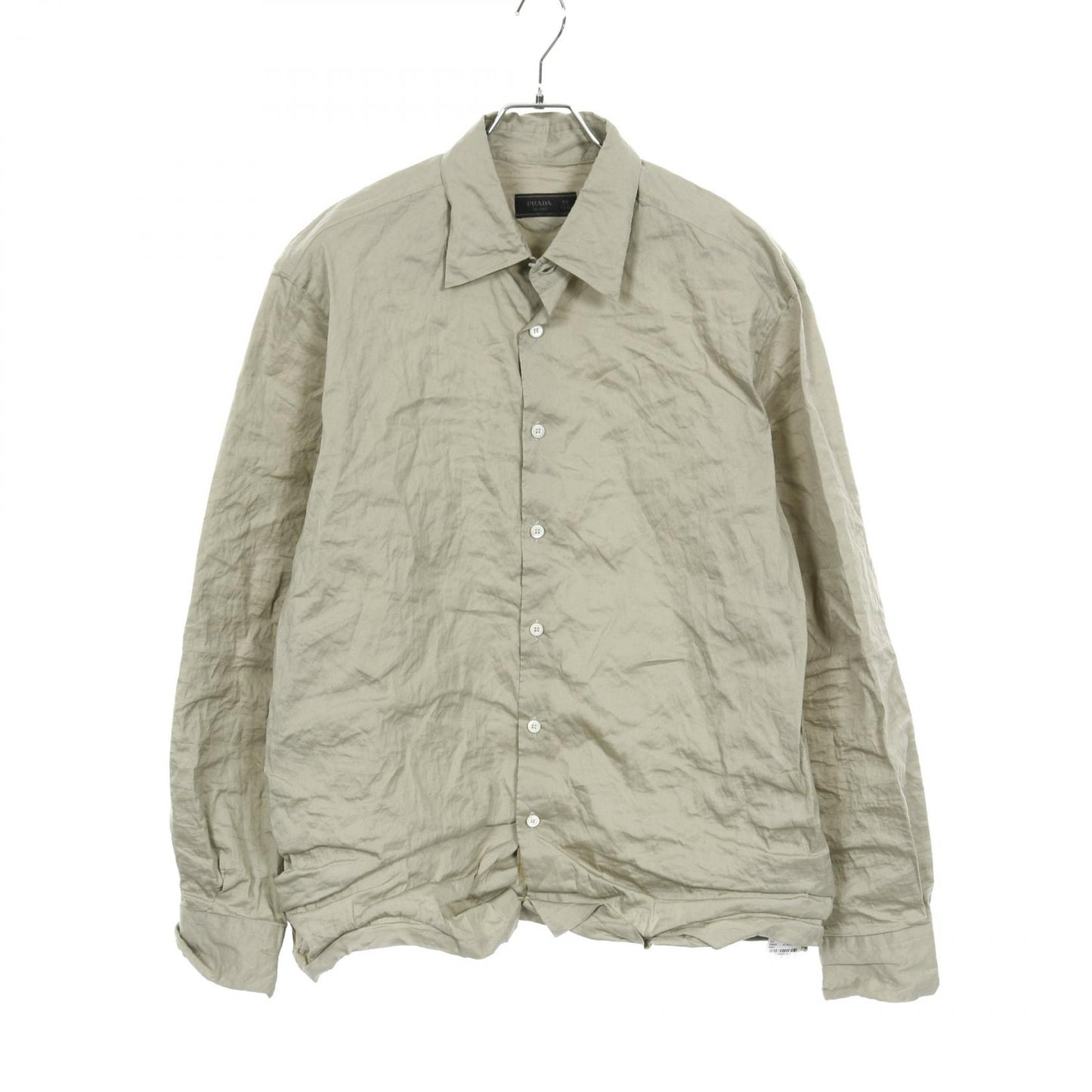 シャツ コットン ライトグリーン プラダ トップス PRADA