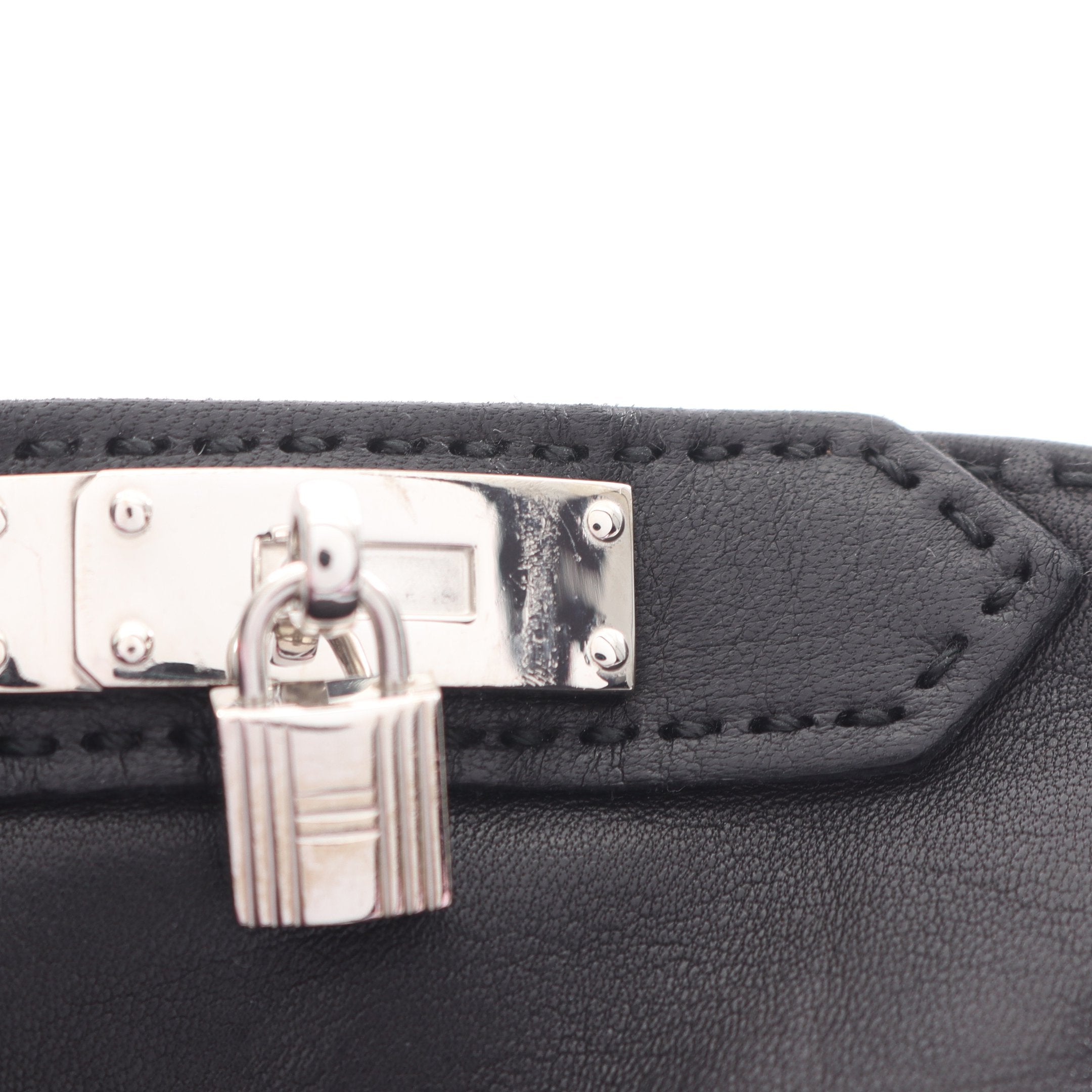 ケリー 手袋 グローブ レザー ブラック シルバー金具 エルメス – RECLO