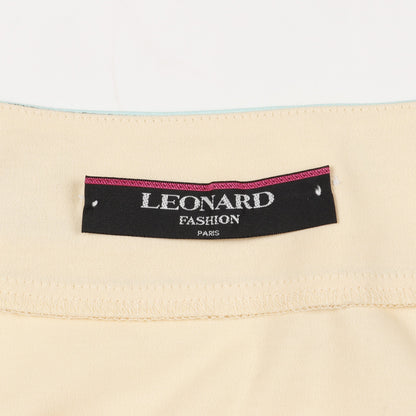 ワンピース 花柄 コットン ライトベージュ マルチカラー レオナールファッション ワンピース LEONARD FASHION