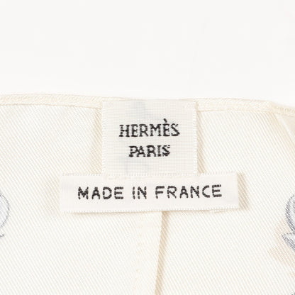 カットソー 総柄 シルク ライトベージュ オレンジ マルチカラー エルメス トップス HERMES