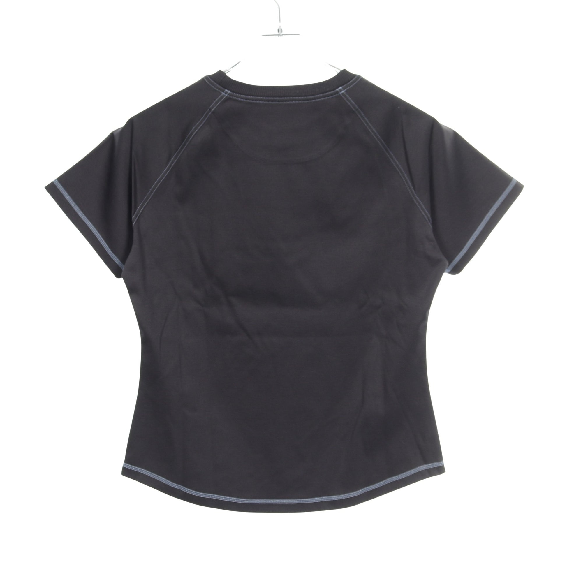 Candy Libris Tシャツ クルーネック 半袖 ラグランスリーブ コットン ブラック エルメス トップス HERMES