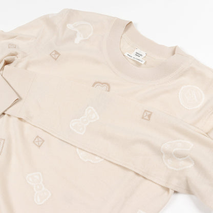 Candy Libris ニット クルーネック ウール ライトベージュ エルメス トップス HERMES