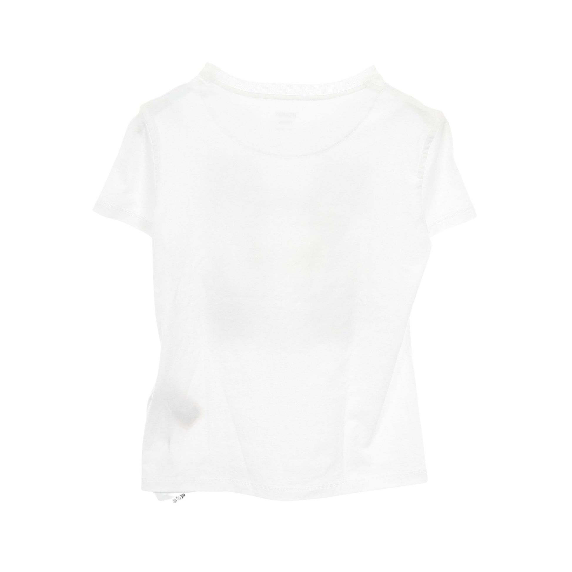 カルトゥッシュ デッラ カヴァッレリア Tシャツ クルーネック 半袖 コットン ホワイト ブラウン エルメス トップス HERMES