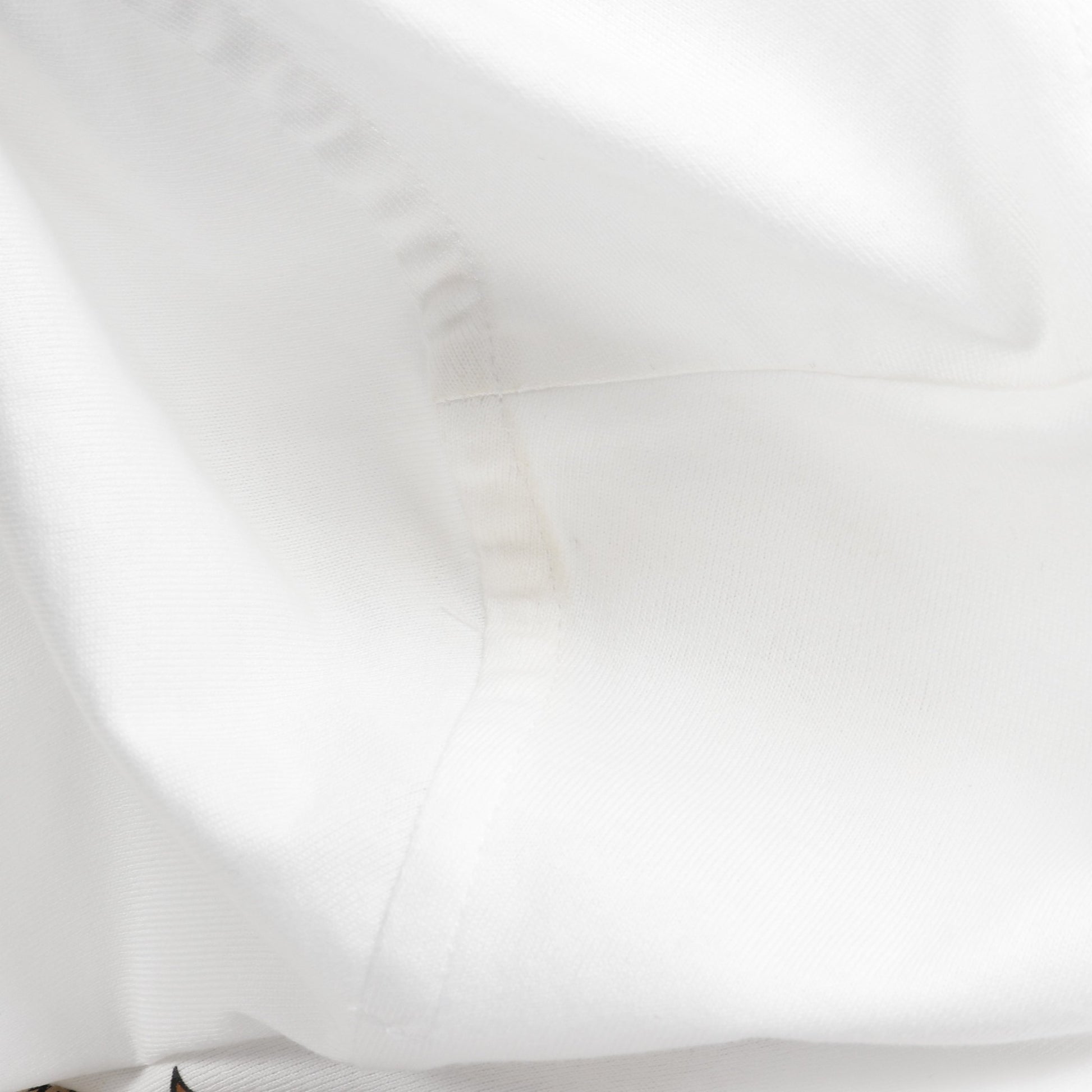 カルトゥッシュ デッラ カヴァッレリア Tシャツ クルーネック 半袖 コットン ホワイト ブラウン エルメス トップス HERMES