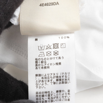 カルトゥッシュ デッラ カヴァッレリア Tシャツ クルーネック 半袖 コットン ホワイト ブラウン エルメス トップス HERMES