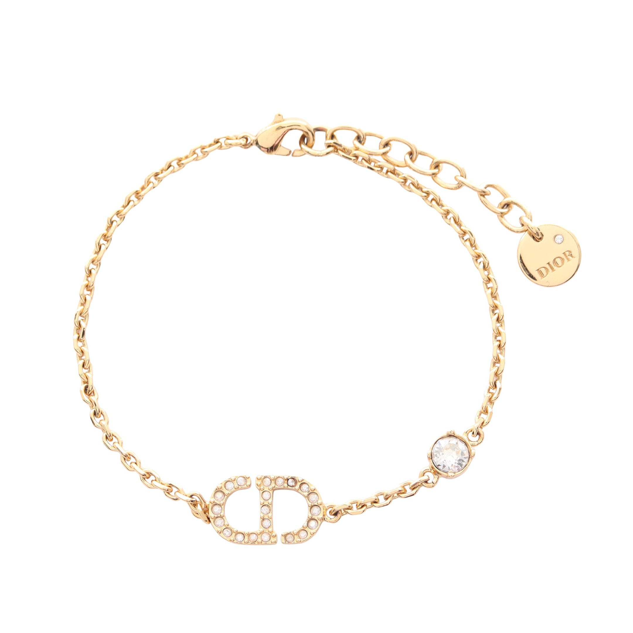 クリスチャンディオール ラインストーン バングル GP ラインストーン