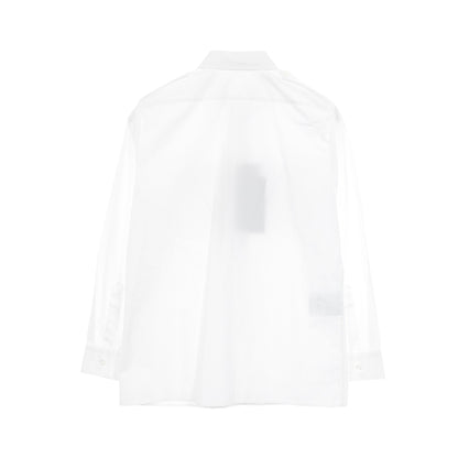 シャツ 長袖 コットン ホワイト プラダ トップス PRADA