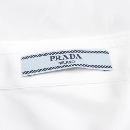 シャツ 長袖 コットン ホワイト プラダ トップス PRADA