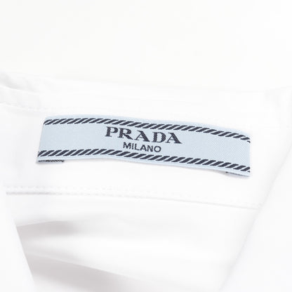 シャツ 長袖 コットン ホワイト プラダ トップス PRADA