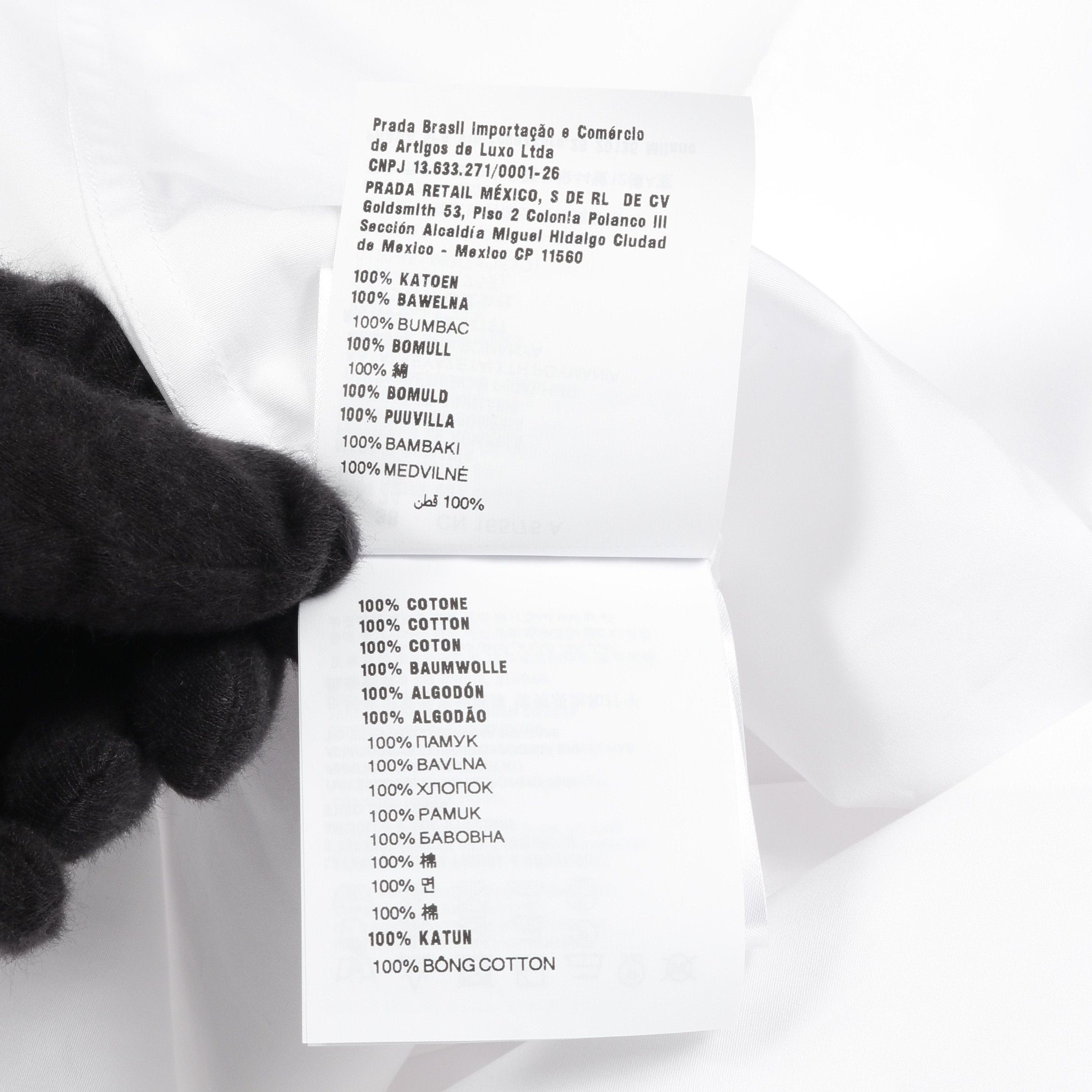 プラダ PRADA 衣料品 トップス コットン レディース ホワイト系 【中古】 シャツ 長袖 コットン ホワイト プラダ – RECLO