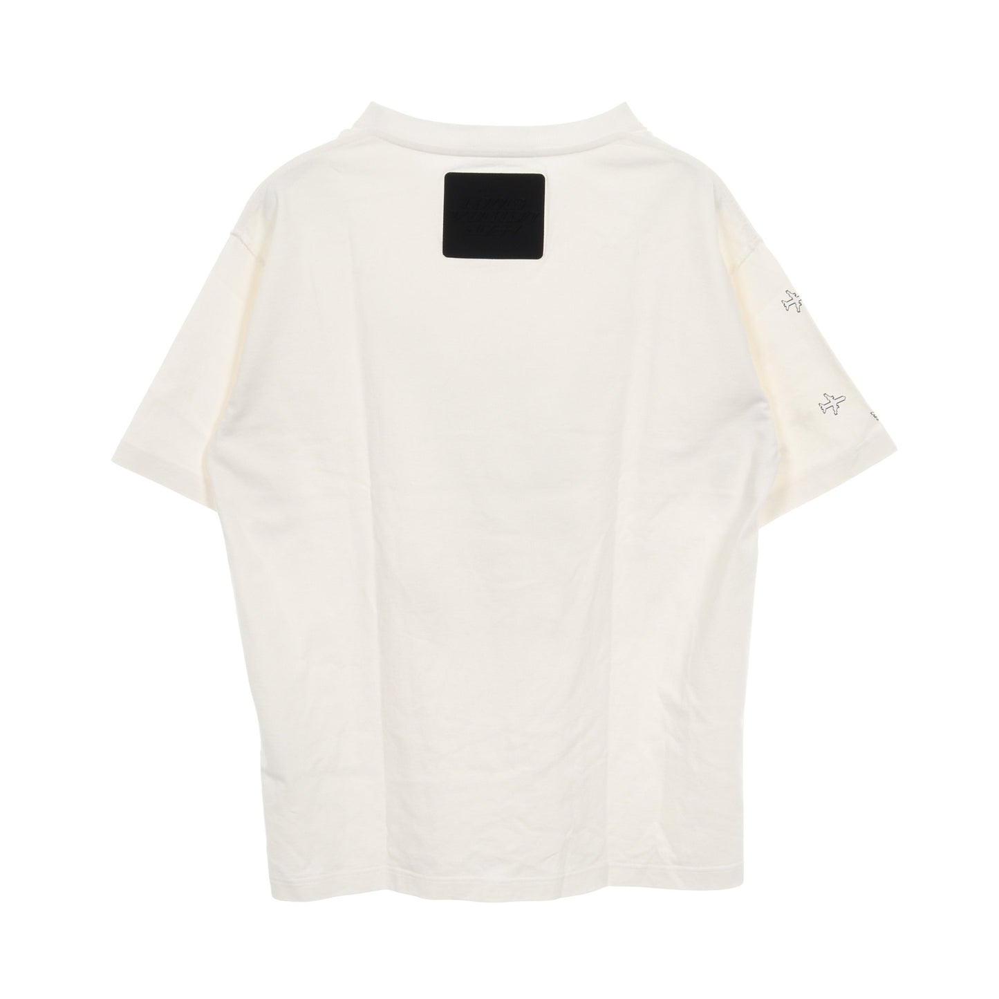 2054 LVプレーン プリンテッド Tシャツ クルーネック 半袖 コットン オフホワイト ルイヴィトン トップス LOUIS VUITTON