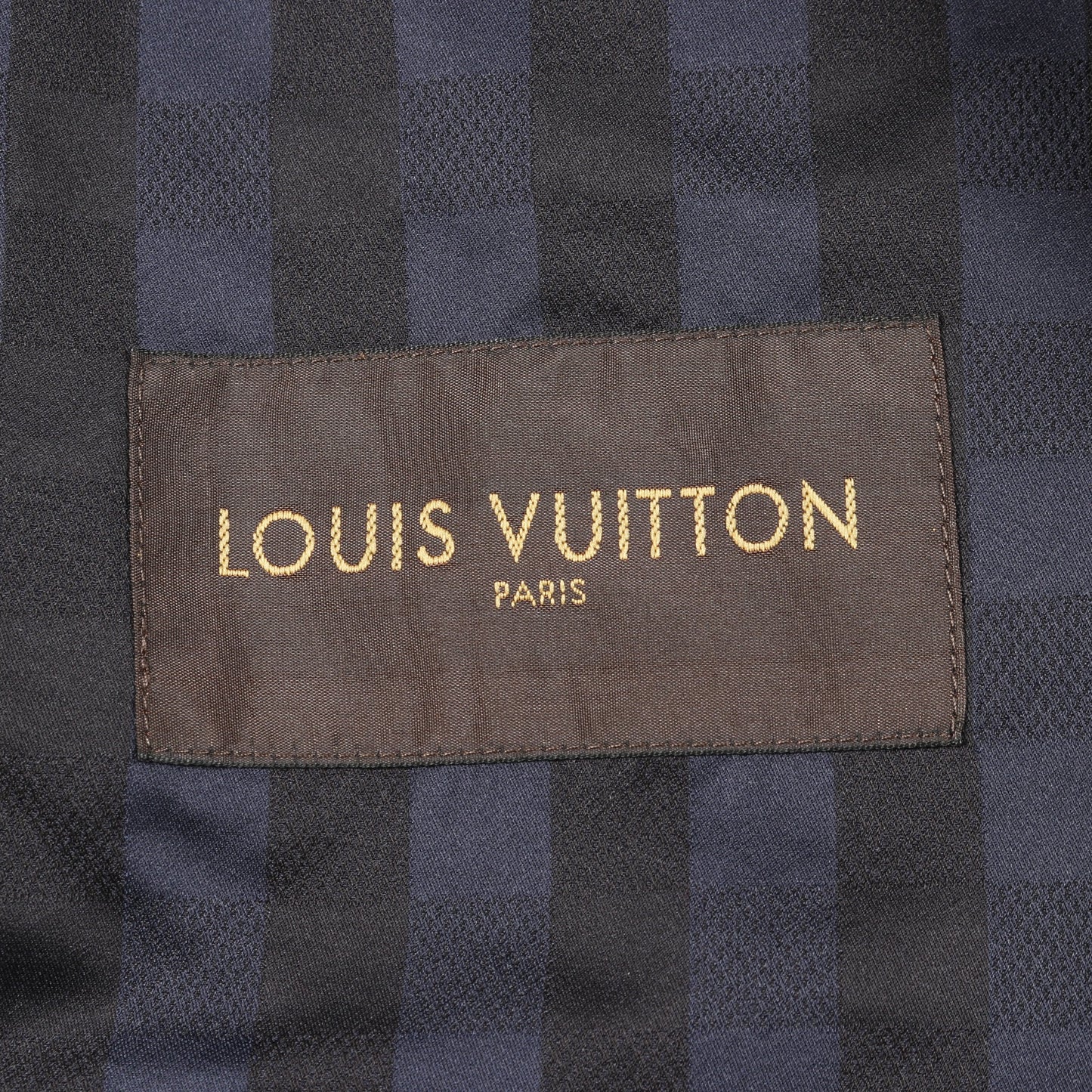 ダミエ ジップアップ ナイロンジャケット ナイロン ネイビー ルイヴィトン アウター LOUIS VUITTON