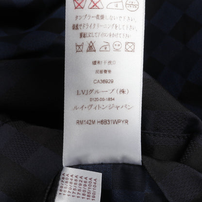 ダミエ ジップアップ ナイロンジャケット ナイロン ネイビー ルイヴィトン アウター LOUIS VUITTON