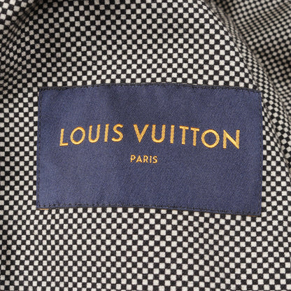 LOUIS VUITTON × NIGO エンブロイダリー LVマウンテンアビエイター ブルゾン ジャケット ナイロン ブラック 中綿 フード付き ルイヴィトン アウター LOUIS VUITTON