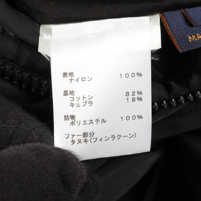 LOUIS VUITTON × NIGO エンブロイダリー LVマウンテンアビエイター ブルゾン ジャケット ナイロン ブラック 中綿 フード付き ルイヴィトン アウター LOUIS VUITTON