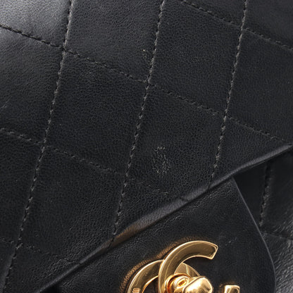 マトラッセ Wフラップ Wチェーンショルダーバッグ ラムスキン ブラック ゴールド金具 シャネル バッグ CHANEL