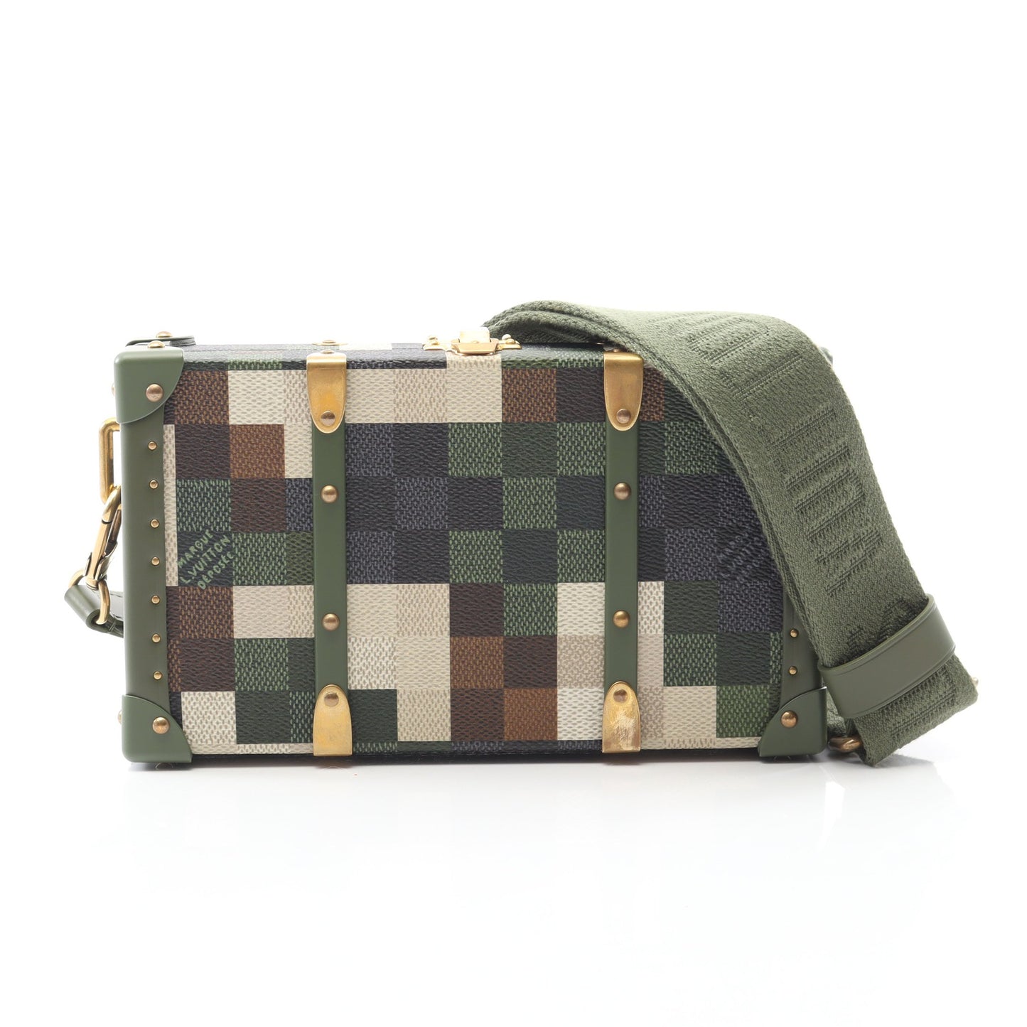 ネオ ウォレット トランク ダモフラージュ ショルダーバッグ PVC レザー カーキグリーン マルチカラー ルイヴィトン バッグ LOUIS VUITTON