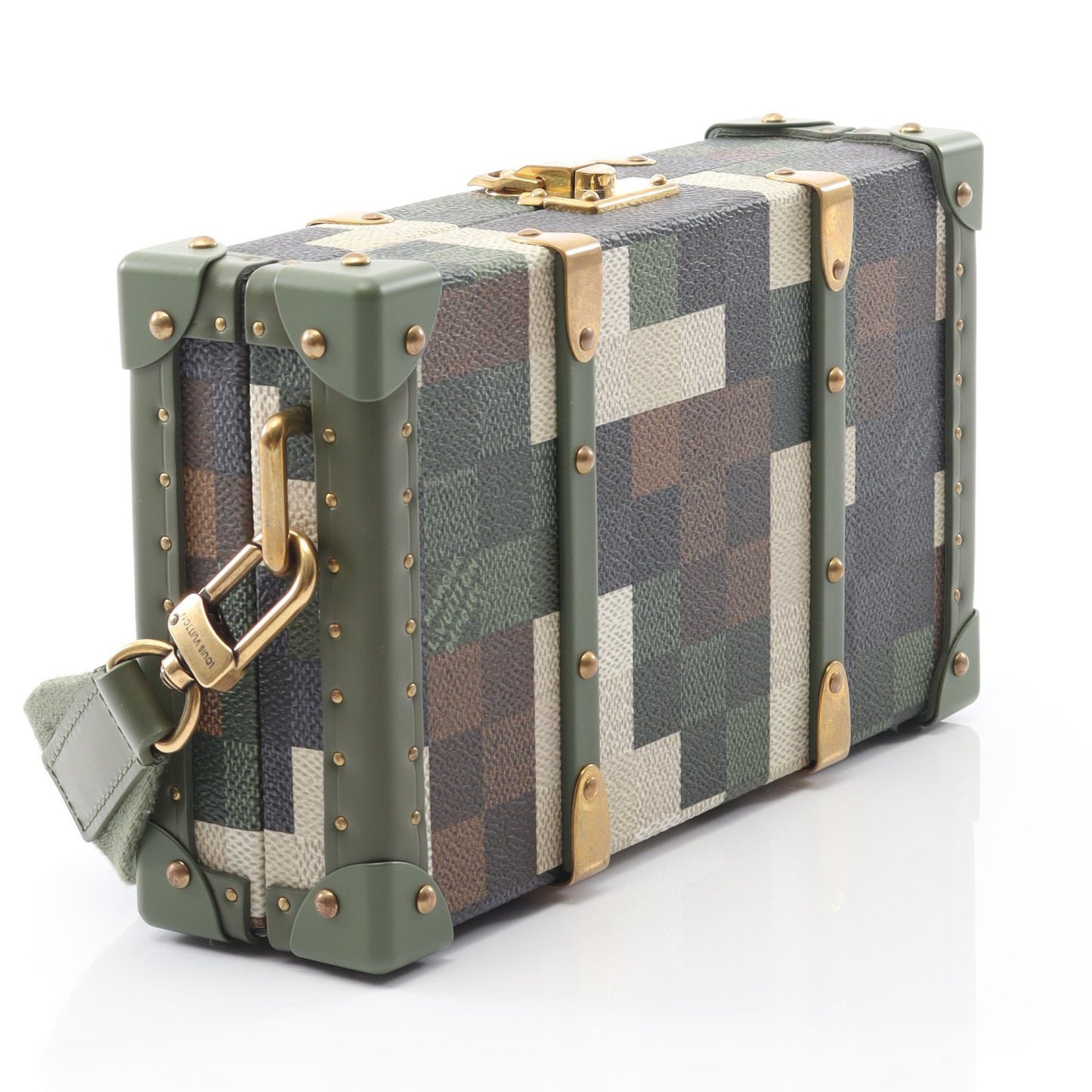 ネオ ウォレット トランク ダモフラージュ ショルダーバッグ PVC レザー カーキグリーン マルチカラー ルイヴィトン バッグ LOUIS VUITTON
