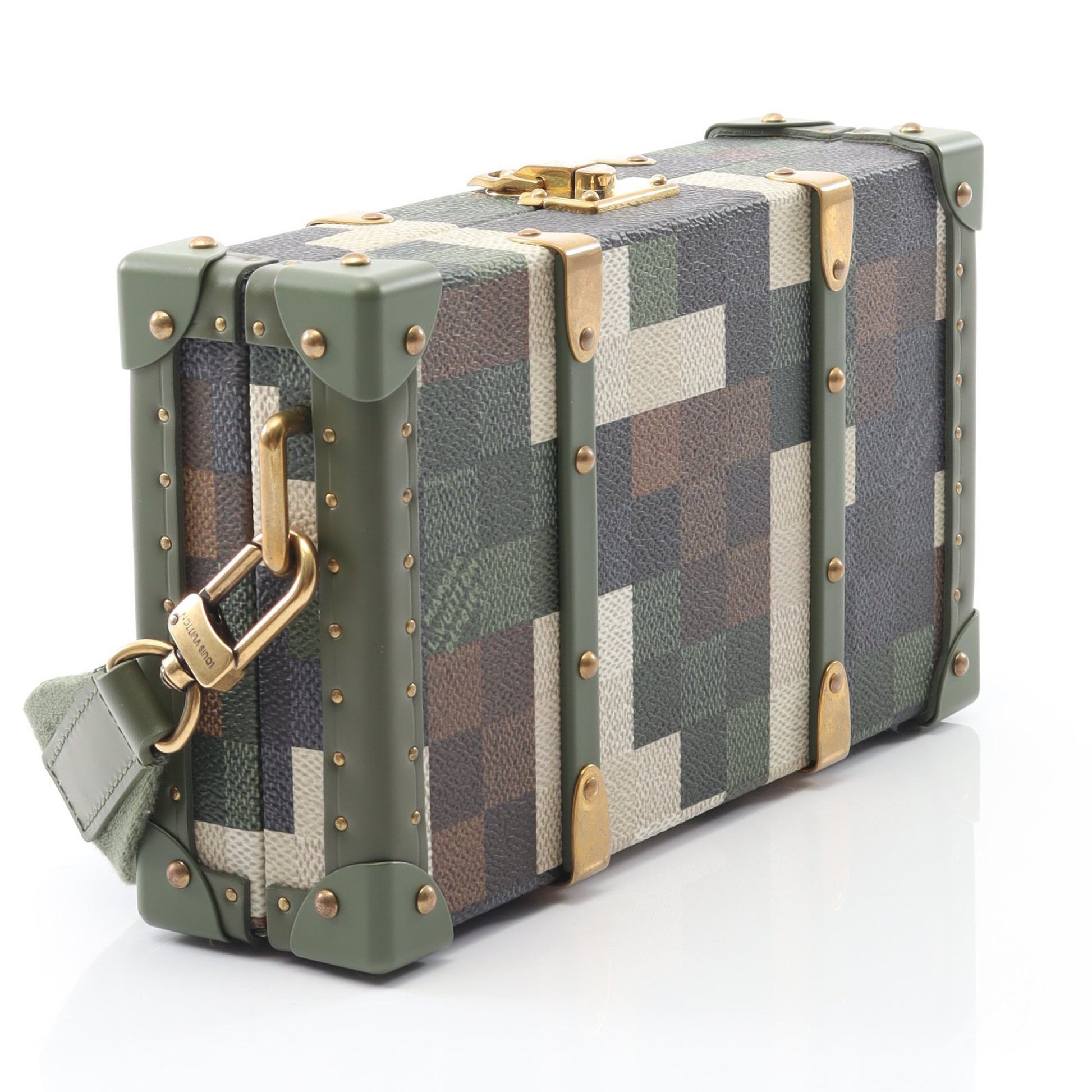 ネオ ウォレット トランク ダモフラージュ ショルダーバッグ PVC レザー カーキグリーン マルチカラー ルイヴィトン バッグ LOUIS VUITTON
