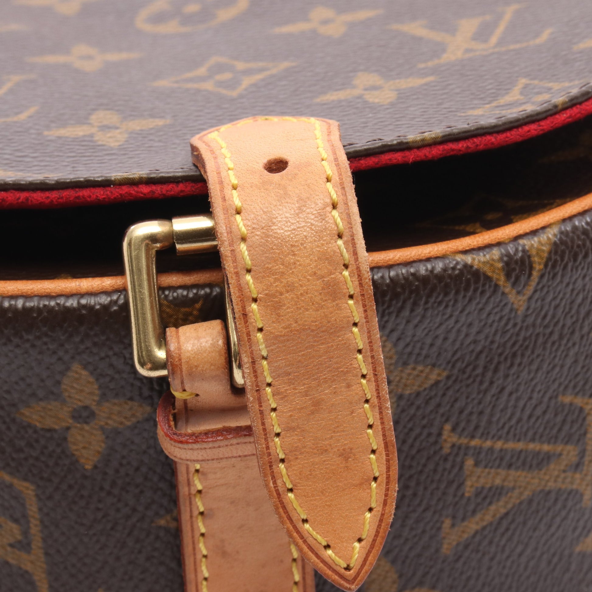 タンブラン モノグラム ショルダーバッグ PVC レザー ブラウン ルイヴィトン バッグ LOUIS VUITTON