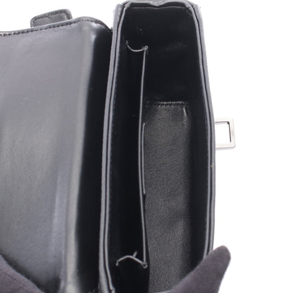 30 MONTAIGNE モンテーニュ マキシカナージュ ハンドバッグ レザー ブラック 2WAY クリスチャンディオール バッグ Christian Dior
