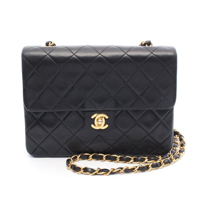 ミニマトラッセ20 チェーンショルダーバッグ ラムスキン ブラック ゴールド金具 シャネル バッグ CHANEL